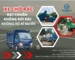 Xe Chở Rác Đạt Chuẩn Không Rơi Rác, Không Rò Rỉ Nước