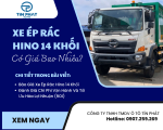 Xe Ép Rác Hino 14 Khối Có Giá Bao Nhiêu?