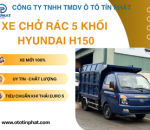 XE CHỞ RÁC 5 KHỐI HYUNDAI H150 - TIÊU CHUẨN KHÍ THẢI MỚI NHẤT
