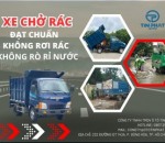 Xe Chở Rác Đạt Chuẩn Không Rơi Rác, Không Rò Rỉ Nước