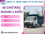 XE THU GOM RÁC 4 KHỐI SUZUKI – SIÊU PHẨM XE THU GOM RÁC