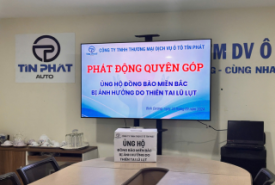 Ô TÔ TÍN PHÁT CHUNG TAY HỖ TRỢ  MIỀN BẮC BỊ ẢNH HƯỞNG BỞI CƠN BÃO SỐ 3 VÀ LŨ LỤT