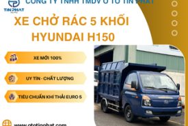 XE CHỞ RÁC 5 KHỐI HYUNDAI H150 5 KHỐI  - TIÊU CHUẨN KHÍ THẢI MỚI NHẤT