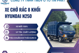 XE CHỞ RÁC 8 KHỐI HYUNDAI  N250 - Tiêu Chuẩn Khí ThảI EURO 5 