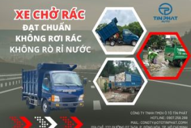 Xe Chở Rác Đạt Chuẩn Không Rơi Rác, Không Rò Rỉ Nước