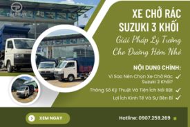 Xe Chở Rác Suzuki 3 Khối Giải Pháp Lý Tưởng Cho Đường Hẻm Nhỏ
