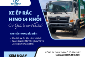 Xe Ép Rác Hino 14 Khối Có Giá Bao Nhiêu?