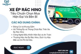 Xe Ép Rác Hino: Tiêu Chuẩn Chọn Mua - Hiện Đại Và Bền Bỉ
