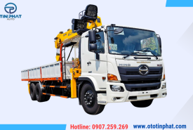 XE TẢI HINO 3 CHÂN GẮN CẨU SOOSAN 8 TẤN - SCS746