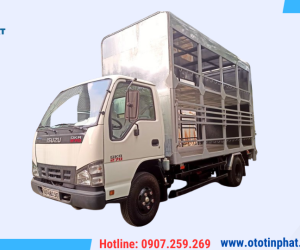 XE CHỞ XE MÁY ISUZU QKR77HE4 - 2 TẦNG CÓ BỬNG NÂNG