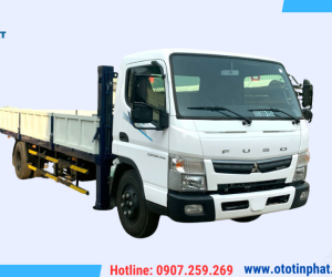 XE NÂNG ĐẦU CHỞ MÁY CÔNG TRÌNH - MITSUBISHI FUSO CANTER TF 8.5  