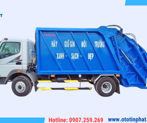 Xe Fuso FA cuốn ép rác 8 khối