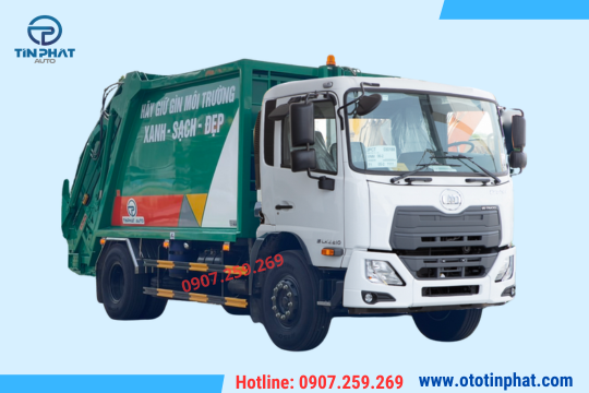 XE ÉP RÁC 14 KHỐI UD TRUCKS PKE250 - XE CÓ SẮN GIAO NGAY