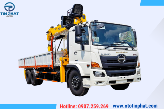 XE TẢI HINO 3 CHÂN GẮN CẨU SOOSAN 8 TẤN - SCS746