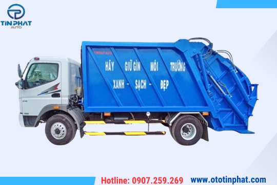 Xe Fuso FA cuốn ép rác 8 khối