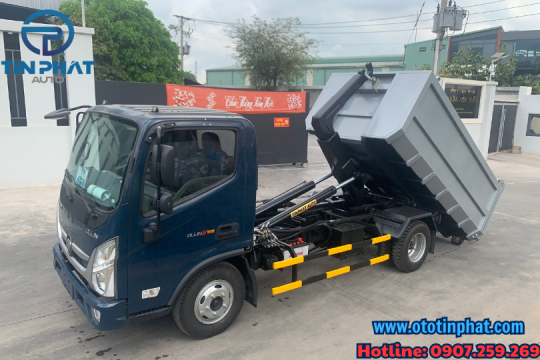 XE CHỞ RÁC THÙNG RỜI 6 KHỐI THACO OLLIN S700- Ô TÔ TÍN PHÁT
