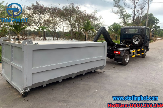 XE CHỞ RÁC THÙNG RỜI 6 KHỐI THACO OLLIN S700- Ô TÔ TÍN PHÁT