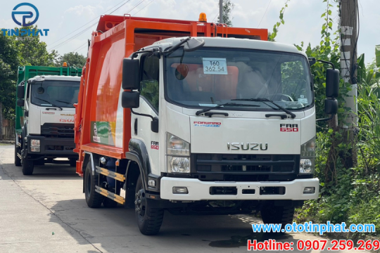 XE ÉP RÁC 9 KHỐI ISUZU FRR90HE5- Ô TÔ TÍN PHÁT