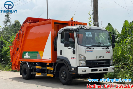 XE ÉP RÁC 9 KHỐI ISUZU FRR90HE5- Ô TÔ TÍN PHÁT