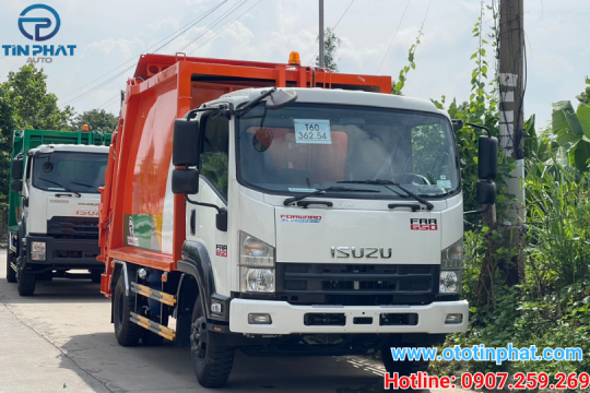 XE ÉP RÁC 9 KHỐI ISUZU FRR90HE5- Ô TÔ TÍN PHÁT