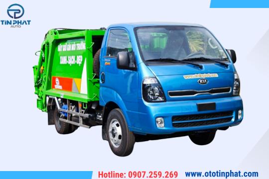 XE ÉP RÁC 3.5 KHỐI KIA - K250 MÁNG XÚC 