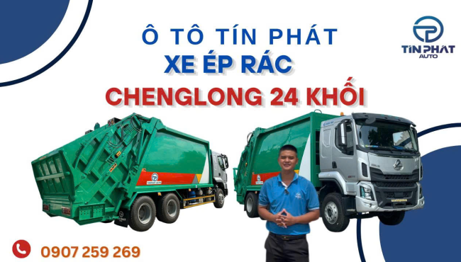 [Giới Thiệu] XE ÉP RÁC CHENGLONG H5 24 KHỐI ( mới nhất 2025)