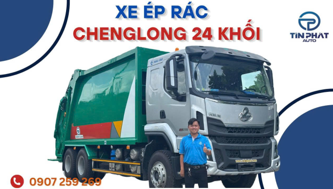 Xe ép rác Chenglong H5 24 khối (mới nhất 2025): Có đáng để đầu tư?