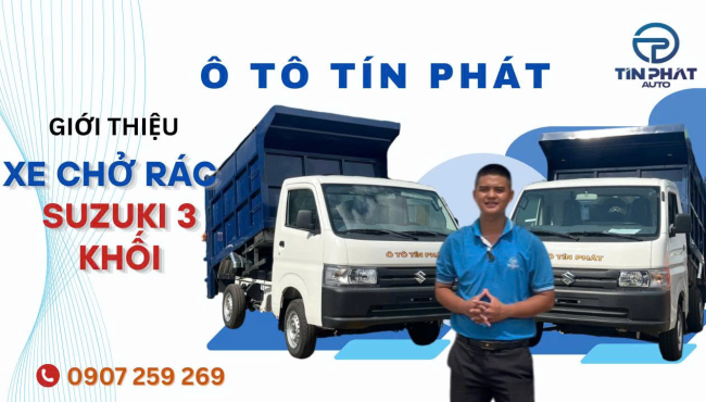 [Giới Thiệu] Xe Chở Rác Suzuki 3 Khối: Có Gì Đặt Biệt? (Mới nhất 2025)