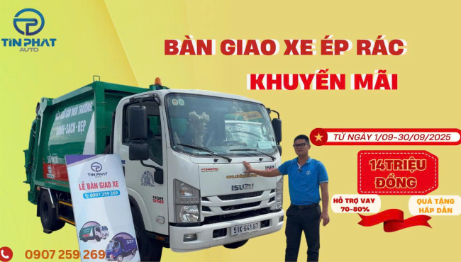 Bàn Giao Xe Ép Rác 7.5 Khối Isuzu NQR: Chúc Mừng Anh Chủ Xe Ở Tân Bình!