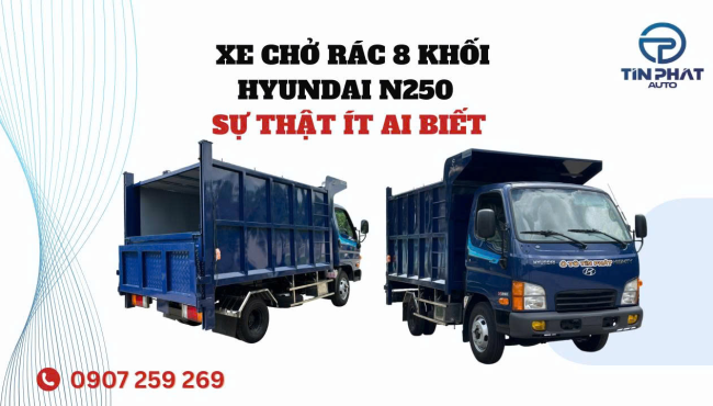 Mua Xe Chở Rác Hyundai 8 Khối - 1.9 Tấn Mới Nhất 2025 (Bật mí sự thật ít ai biết)