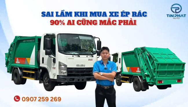 XE ÉP RÁC 3 KHỐI ISUZU QKR - 90% Người Mới Mua Xe Ép Rác Đều Mắc Sai Lầm Này!