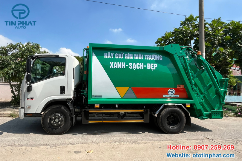 XE ÉP RÁC 7 KHỐI ISUZU NQR75HE5