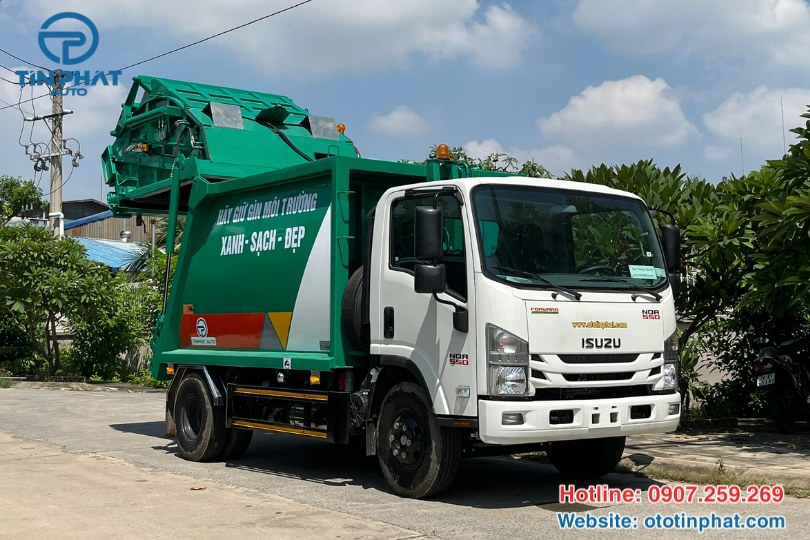 XE ÉP RÁC 7 KHỐI ISUZU NQR75HE5