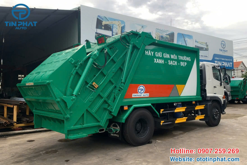 XE ÉP RÁC HINO 14 KHỐI
