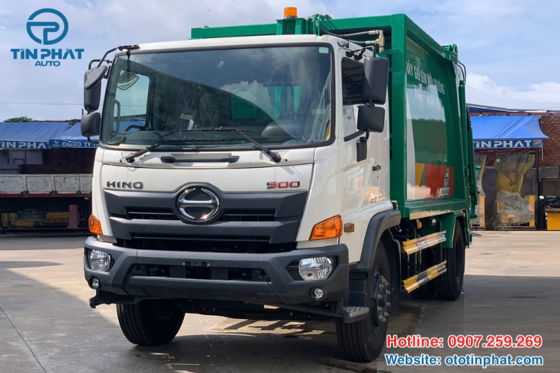 XE ÉP RÁC HINO 14 KHỐI