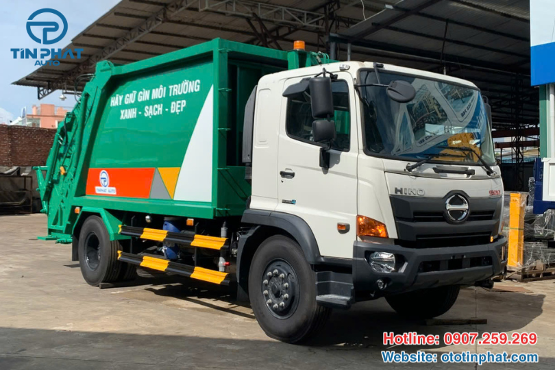 XE ÉP RÁC HINO 14 KHỐI