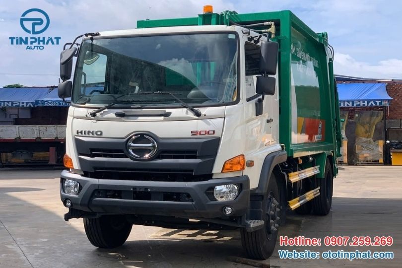 XE ÉP RÁC HINO 14 KHỐI