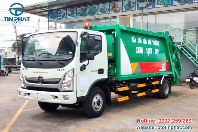 XE ÉP RÁC THACO 12 KHỐI