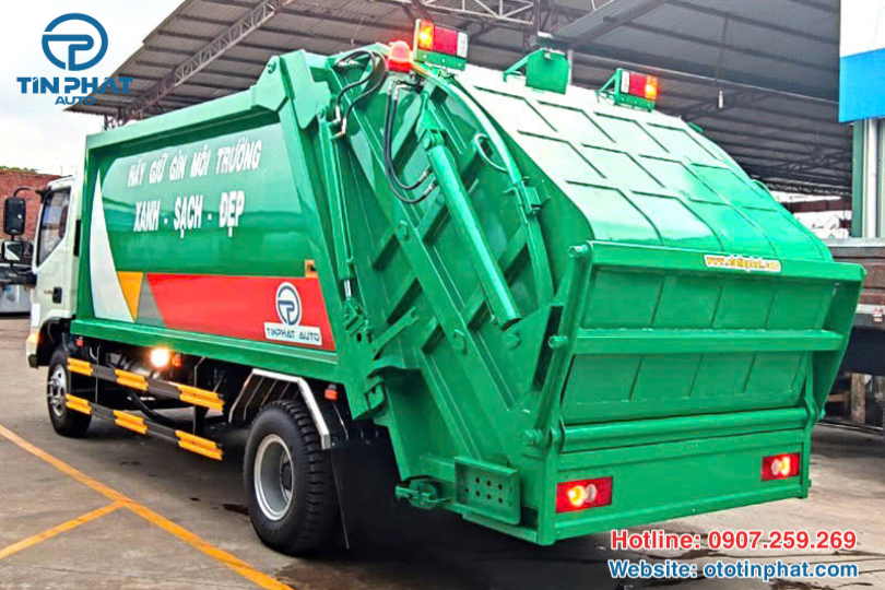 XE ÉP RÁC THACO 12 KHỐI