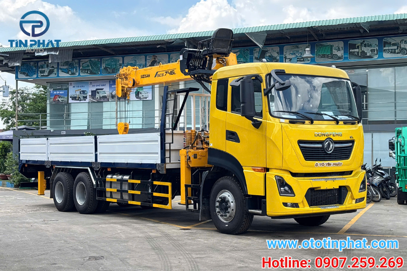 XE CẨU DONGFENG 3 CHÂN GẮN CẨU SOOSAN 8 TẤN 