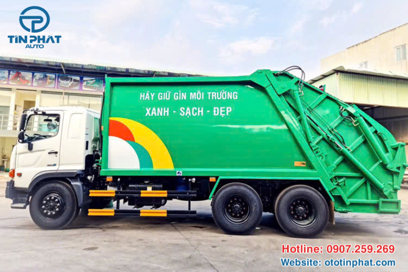 XE ÉP RÁC HINO 22 KHỐI