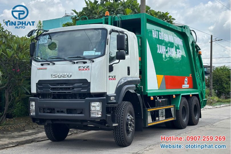 Xe Ép Rác Isuzu FVZ 22 Khối - Giải Pháp Cho Rác Thải Quá Tải