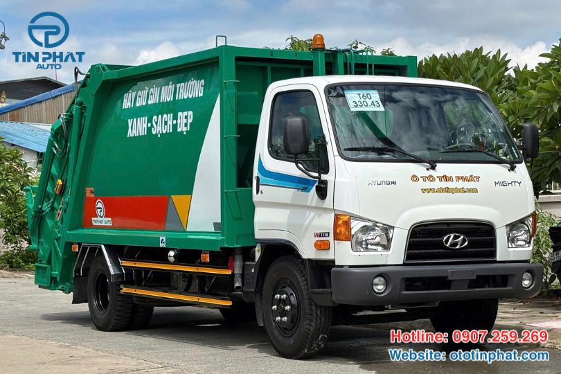 Xe ép rác 9 khối Hyundai