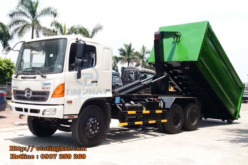 Xe chở rác Hino thùng rời 20 khối