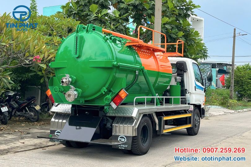 Xe hút bể phốt 6 khối