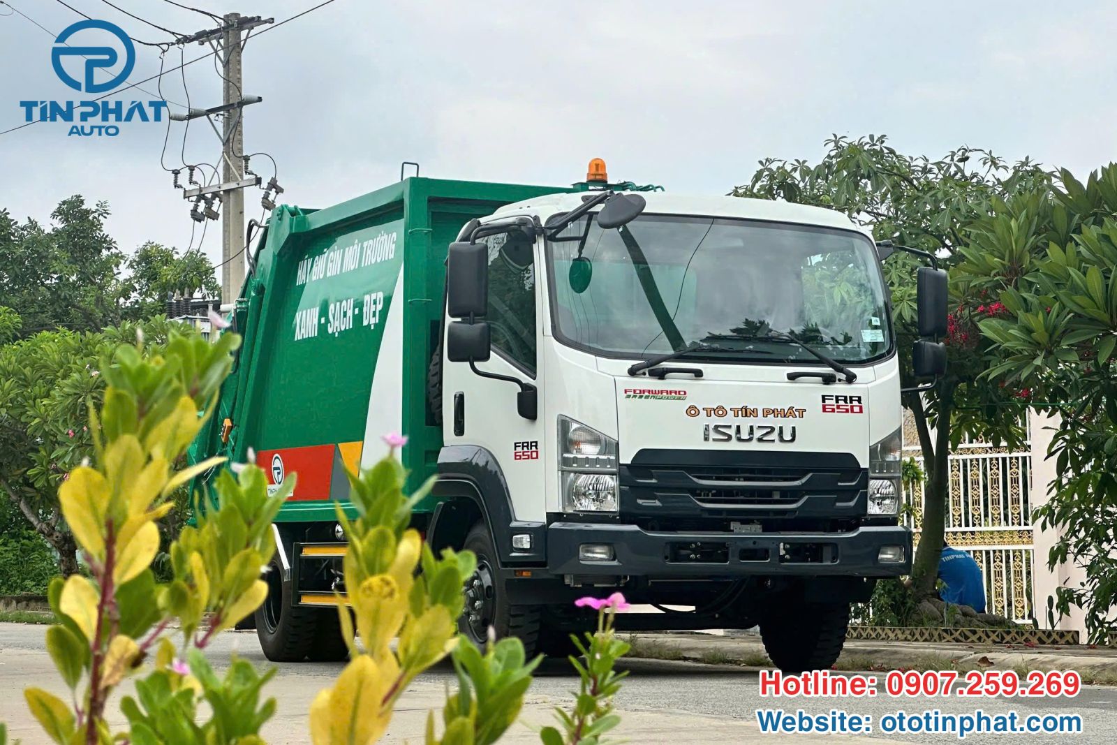 Xe ép rác 9 khối Isuzu