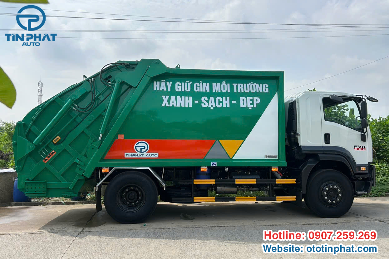Xe ép rác 14 khối là ISUZU FVR