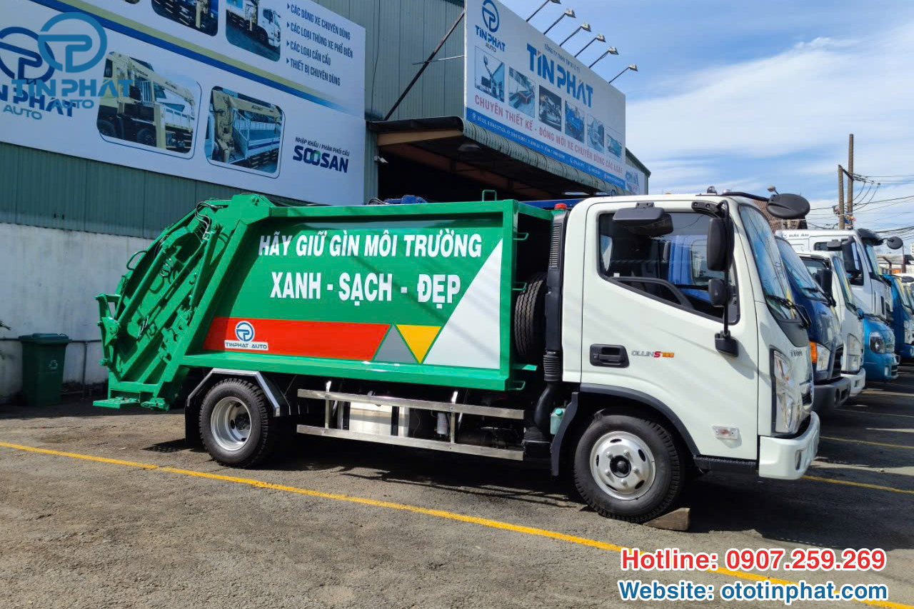 Xe ép rác 6 khối Thaco Ollin S700